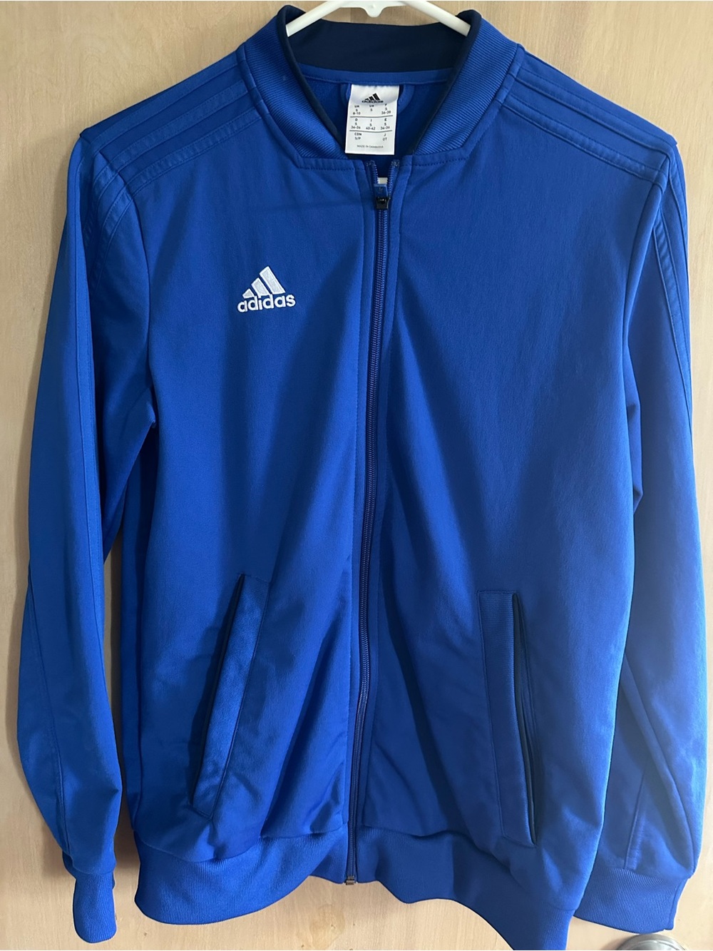 adidas Kids Blue Full-Zip Puffer Jacket